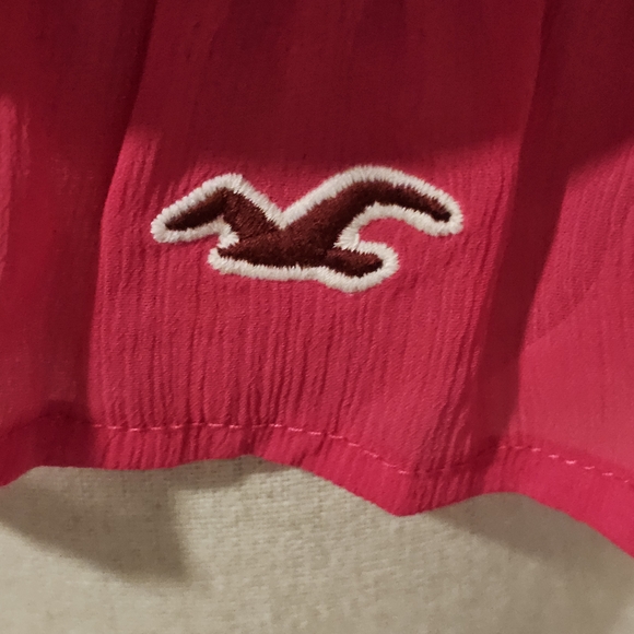 Hollister Women's Pink Ruffle Top - Picture 2 of 9